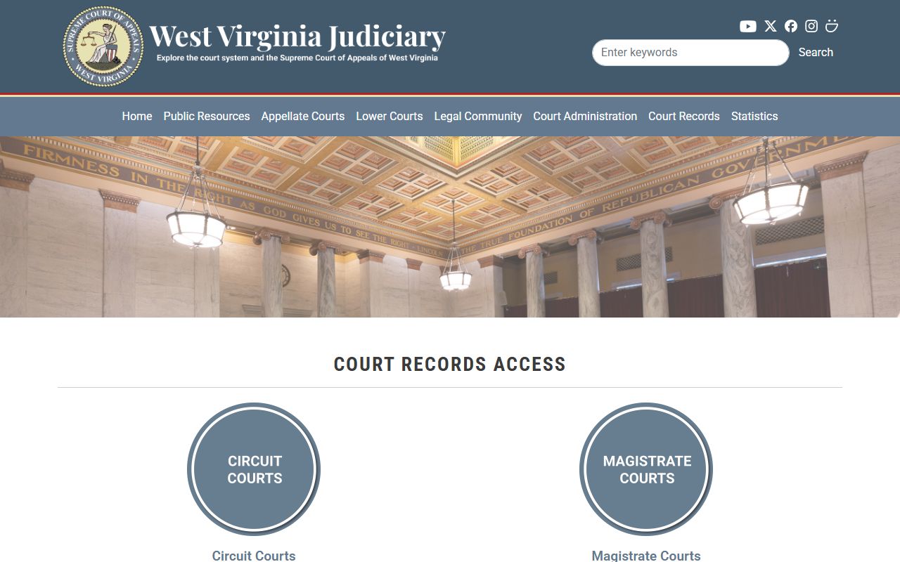 Mercer County court records after arrest access through the West Virginia Judiciary